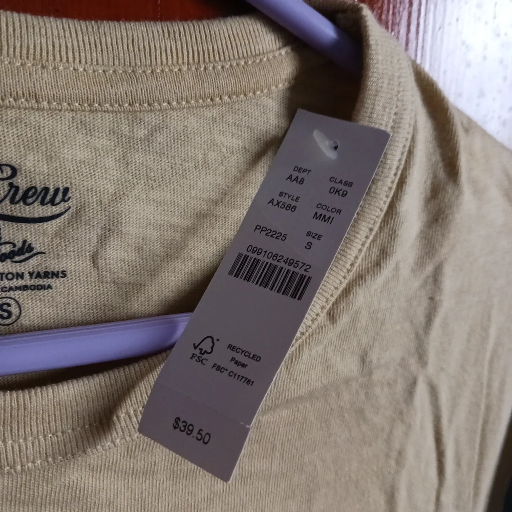 NWT J. Crew Slub Cotton Colorblock T-Shirt